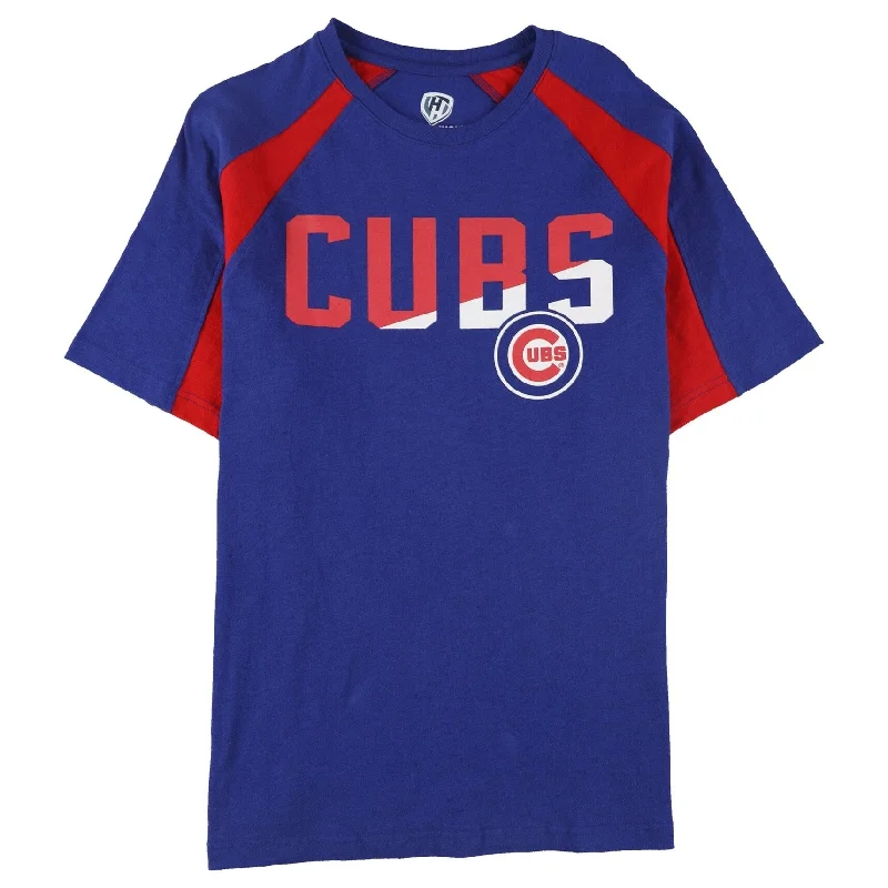 Smart Contemporary Athletic Outfits Hands High Mens Chicago Cubs Slash Graphic T-Shirt, Blue, Large Smart Contemporary Athletic Outfits Hands High Mens Chicago Cubs Slash Graphic T-Shirt, Blue, Large