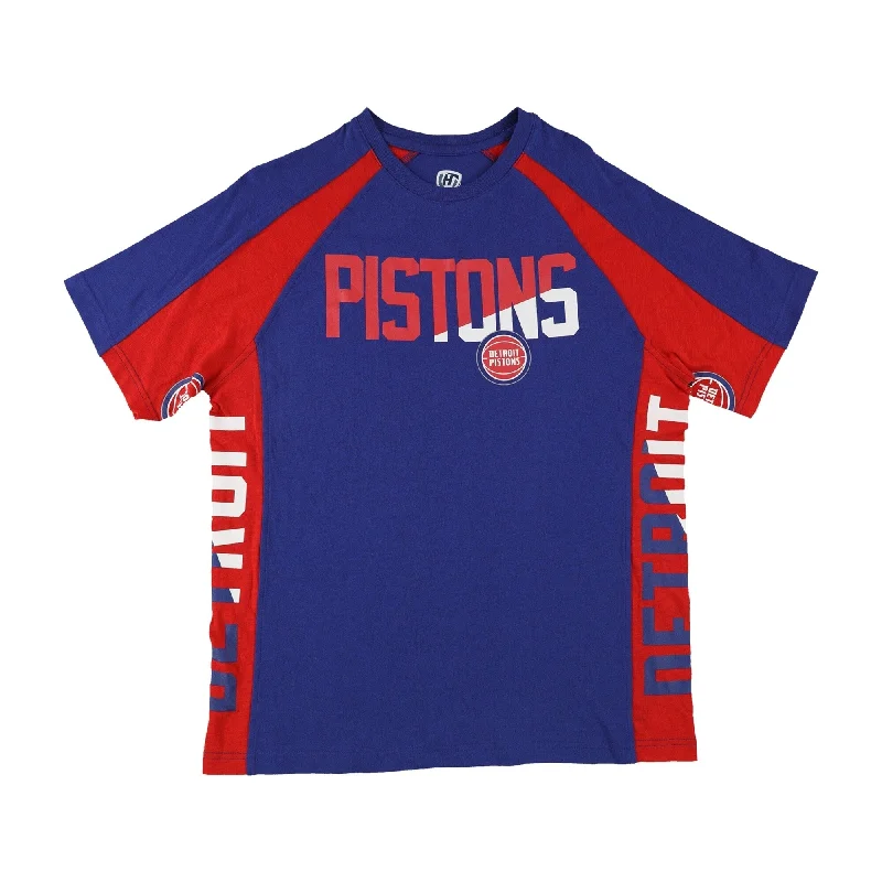 Relaxed Rebel Stylish Jackets Hands High Mens Detroit Pistons Graphic T-Shirt, Blue, Large Relaxed Rebel Stylish Jackets Hands High Mens Detroit Pistons Graphic T-Shirt, Blue, Large