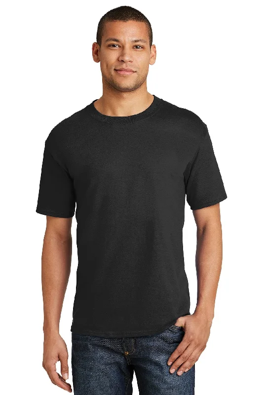 Monochrome Chic Fresh Outfit Hanes Beefy Cotton T Shirt 5180 Black