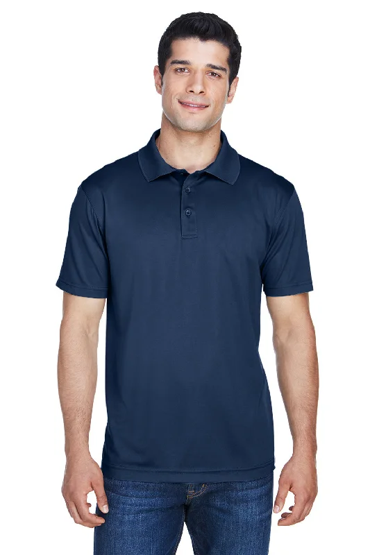 Contemporary Luxe Bold Designs Harriton Mens Polytech Moisture Wicking Short Sleeve Polo Shirt - Navy Blue Contemporary Luxe Bold Designs Harriton Mens Polytech Moisture Wicking Short Sleeve Polo Shirt - Navy Blue