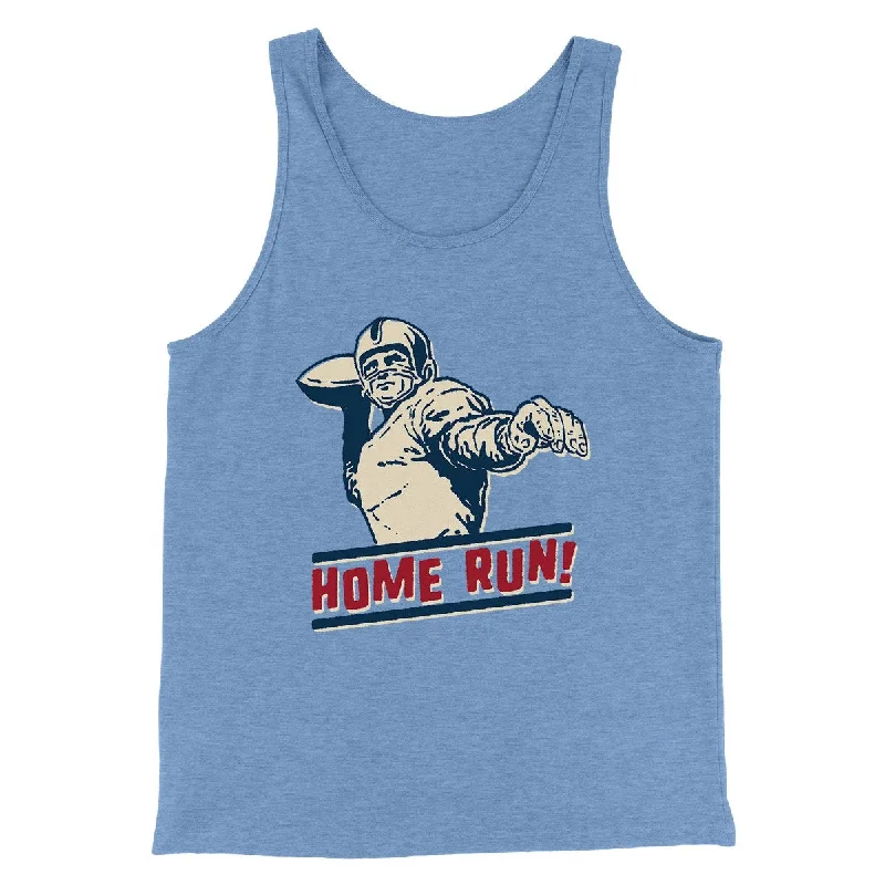 Monochrome Chic Stylish Casuals Home Run! Funny Men/Unisex Tank Top