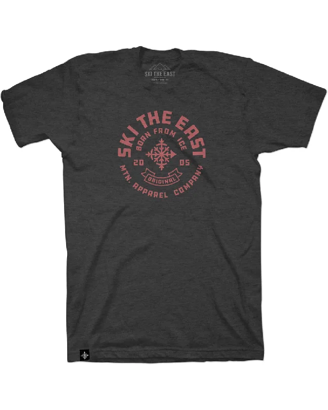 Casual Minimal Trendy Apparel Icon Tee- Charcoal