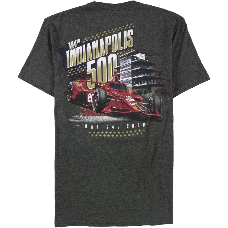 Chic Smart Stylish Jeans Indy 500 Mens Shield & Racecar Graphic T-Shirt