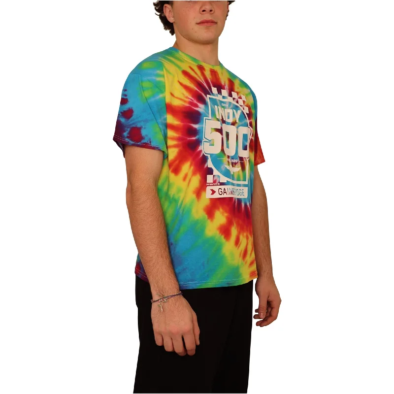 Timeless Rebel Athletic Outfits Indy 500 Mens Tie-Dye Graphic T-Shirt