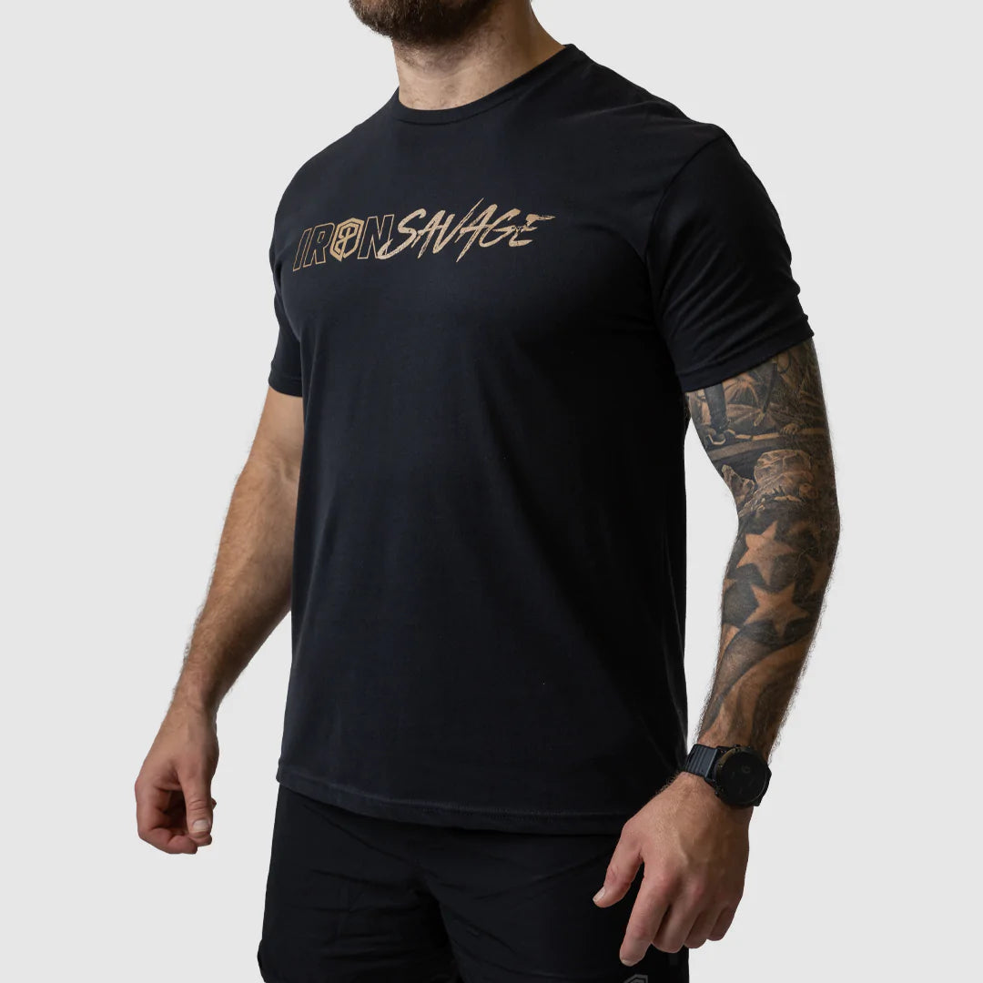 Polished Classic Sleek Designs Iron Savage T-Shirt (Black)