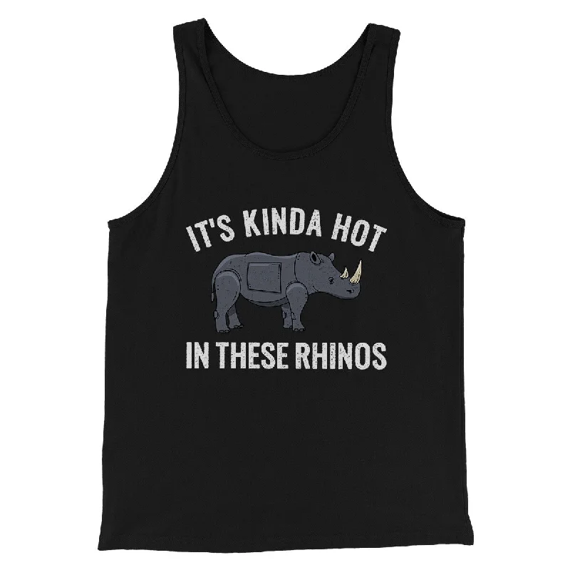 Sophisticated Modern Easygoing Wardrobe It's Kinda Hot In These Rhinos Funny Movie Men/Unisex Tank Top Sophisticated Modern Easygoing Wardrobe It's Kinda Hot In These Rhinos Funny Movie Men/Unisex Tank Top