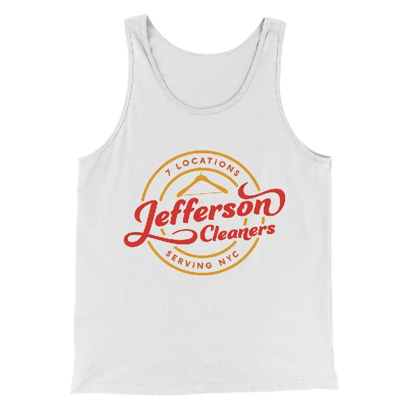 Understated Rugged Travel Wear Jefferson Cleaners Men/Unisex Tank Top