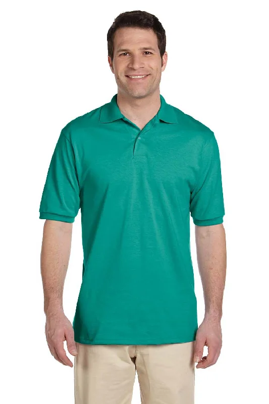 Smart Minimal Cool Jackets Jerzees Mens SpotShield Stain Resistant Short Sleeve Polo Shirt - Jade Green Smart Minimal Cool Jackets Jerzees Mens SpotShield Stain Resistant Short Sleeve Polo Shirt - Jade Green