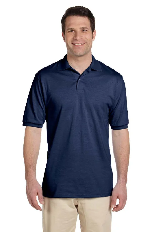 Street Minimal Smart Wear Jerzees Mens SpotShield Stain Resistant Short Sleeve Polo Shirt - Navy Blue Street Minimal Smart Wear Jerzees Mens SpotShield Stain Resistant Short Sleeve Polo Shirt - Navy Blue