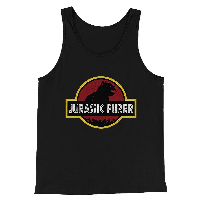 Relaxed Edge Outdoor Gear Jurassic Purr Funny Movie Men/Unisex Tank Top