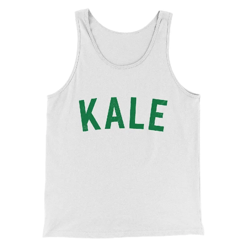 Monochrome Minimal Layered Clothing Kale Men/Unisex Tank Top