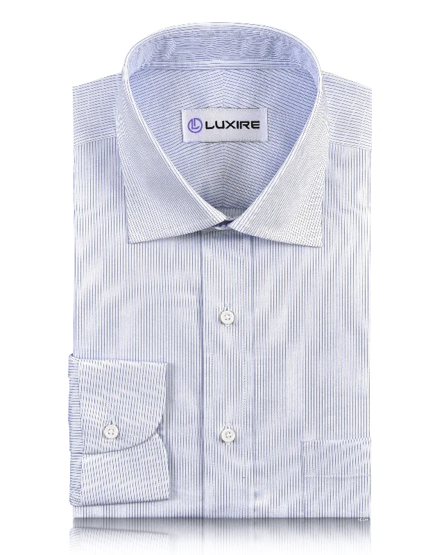Sophisticated Rugged Street Style Monti White & Blue Shirt