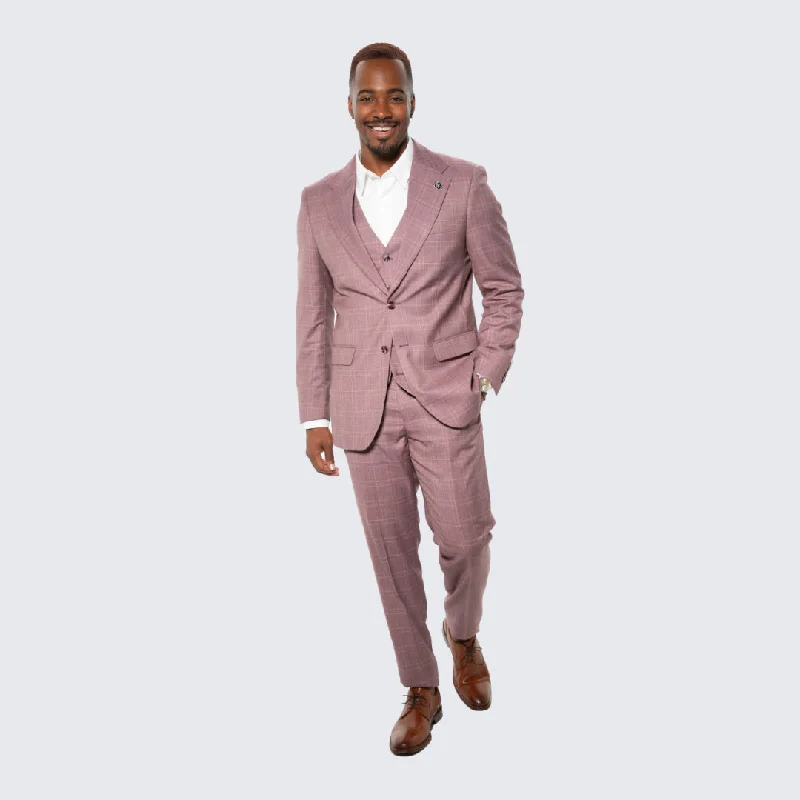 Street Minimal Trendy Shoes Lilac Glen Check Hybrid Fit Suit by Stacy Adams - Wedding - Prom Street Minimal Trendy Shoes Lilac Glen Check Hybrid Fit Suit by Stacy Adams - Wedding - Prom