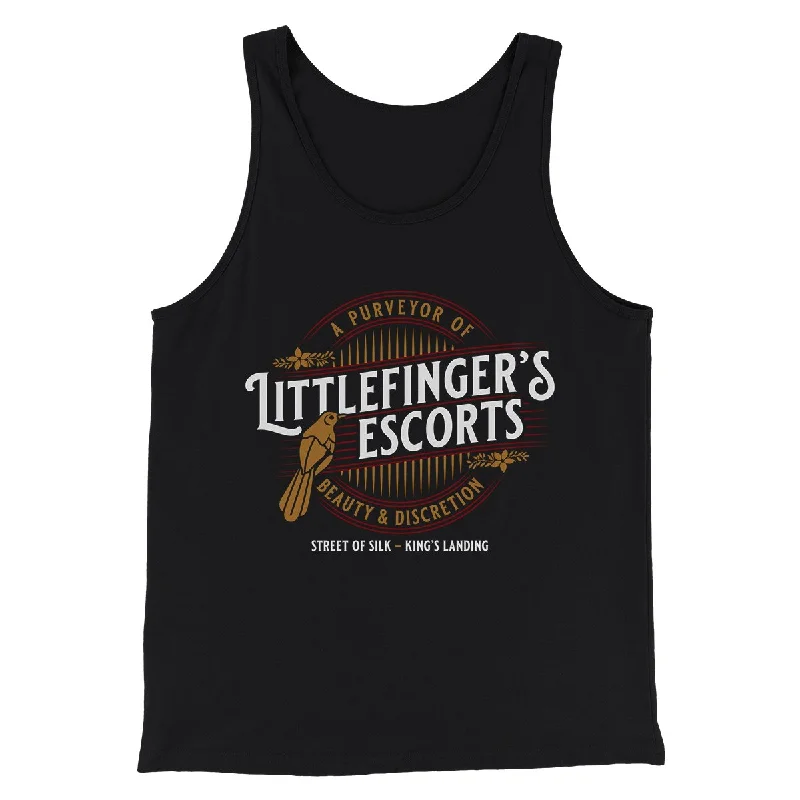 Relaxed Street Trendy Look Littlefinger's Escorts Men/Unisex Tank Top