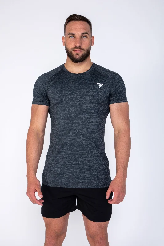 Heritage Edge Casual Trousers Marle DRY-FIT Tee - Steel