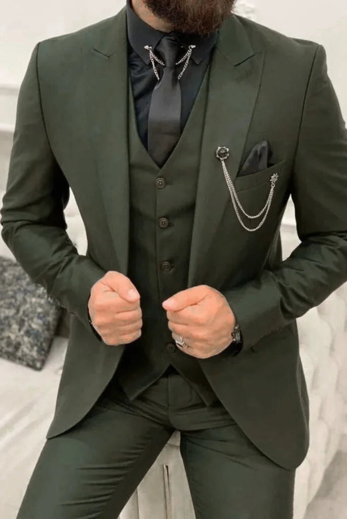 Classic Edge Street Style Men Three Piece Suit Green, Wedding Suits, Dinner Suit, Party Wear Suit, Slim Fit Suit, Classic Edge Street Style Men Three Piece Suit Green, Wedding Suits, Dinner Suit, Party Wear Suit, Slim Fit Suit,