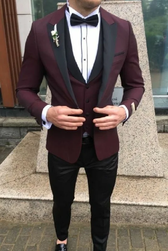 Urban Minimal Athletic Gear Men 3 Piece Suit Tuxedo Maroon Slim Fit Suit Wedding Suit, Dinner Suit, Fashion Party Wear Suits Bespoke Tailoring Urban Minimal Athletic Gear Men 3 Piece Suit Tuxedo Maroon Slim Fit Suit Wedding Suit, Dinner Suit, Fashion Party Wear Suits Bespoke Tailoring