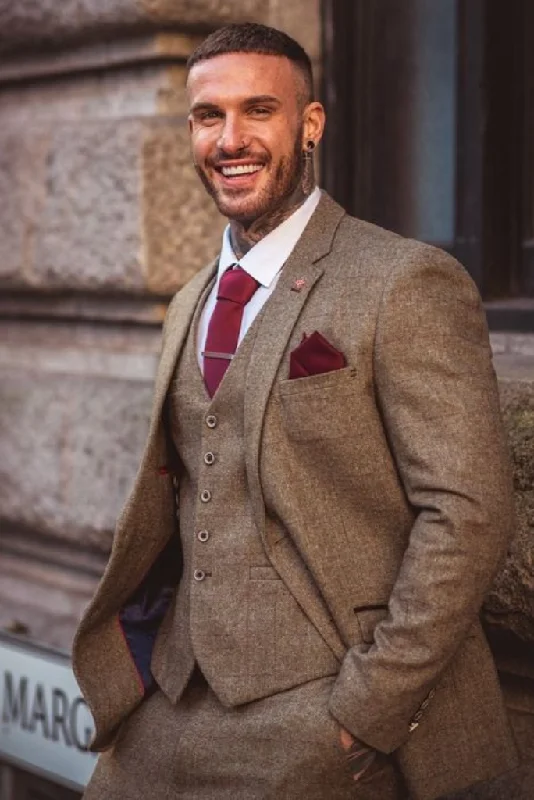 Chic Heritage Premium Wardrobe Men Brown Winter Tweed Three Piece Suit Wedding Suit, Dinner Suits Party Wear Formal Suit Chic Heritage Premium Wardrobe Men Brown Winter Tweed Three Piece Suit Wedding Suit, Dinner Suits Party Wear Formal Suit