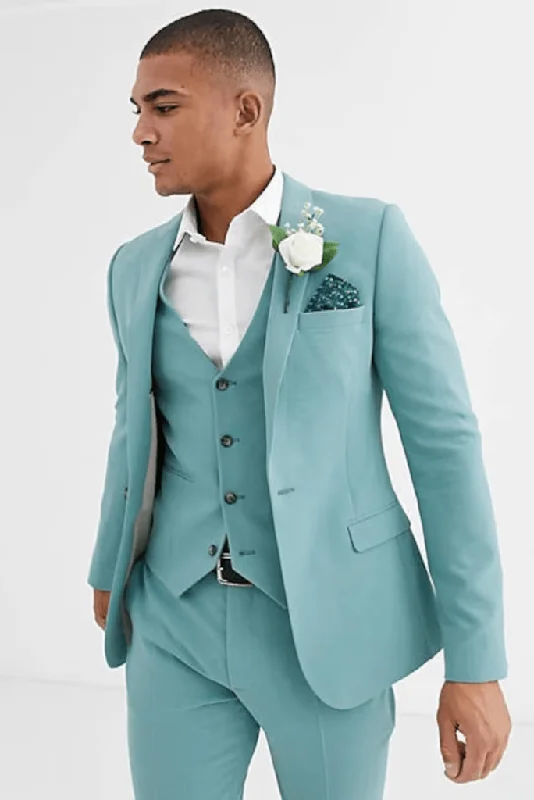 Smart Rugged Fall Fashion Men Suits Light Blue 3 Piece Slim Fit Elegant Suits Formal Fashion Suits Groom Wedding Suits Party Wear Dinner Suits Bespoke For Men Smart Rugged Fall Fashion Men Suits Light Blue 3 Piece Slim Fit Elegant Suits Formal Fashion Suits Groom Wedding Suits Party Wear Dinner Suits Bespoke For Men