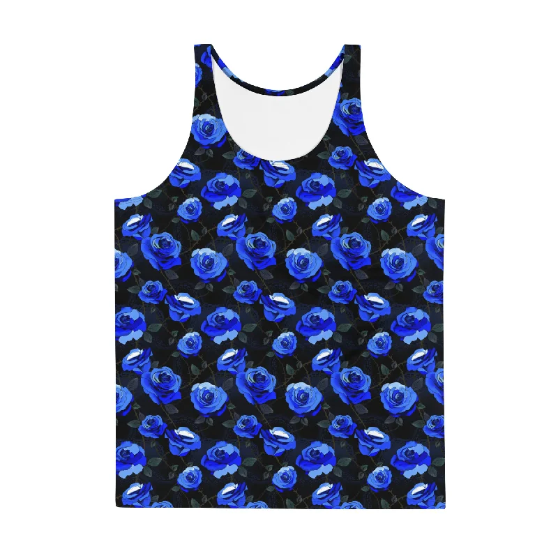 Sleek Rugged Relaxed Fit Men's Enchanted Rose Tank Top