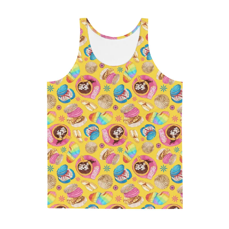 Contemporary Rugged Relaxed Fit Clothing Men's Pan Dulce Tank Top