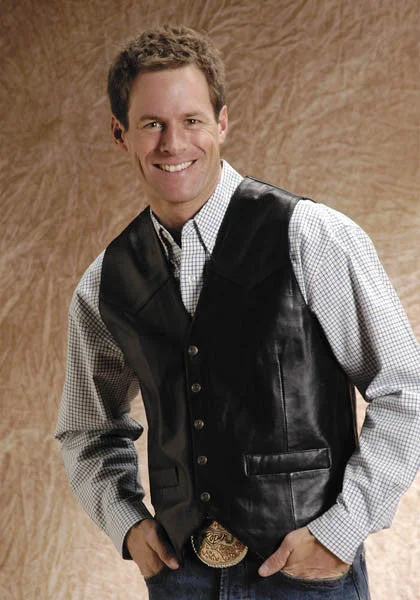 Retro Street Street Outfit Men's Roper Vest #02-075-0520-0500BL