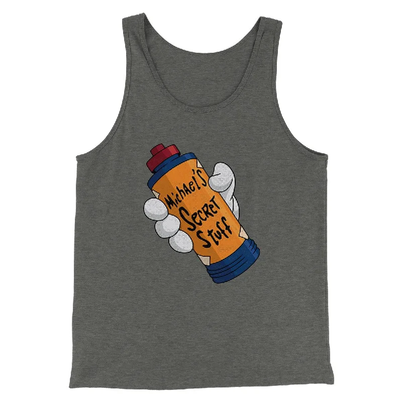 Classic Monochrome Cool Pieces Michael's Secret Stuff Funny Movie Men/Unisex Tank Top