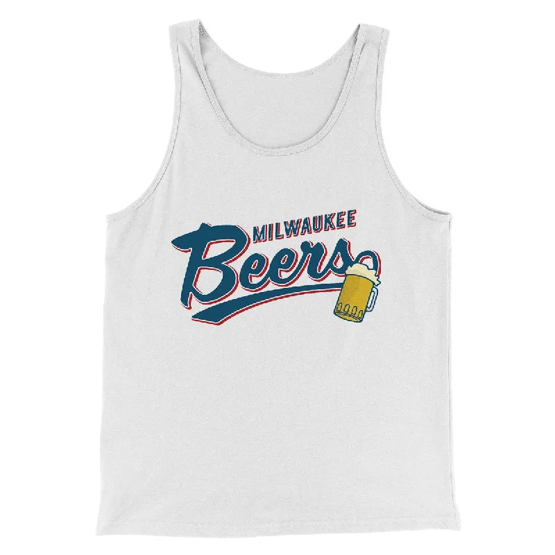 Understated Sleek Smart Casual Milwaukee Beers Men/Unisex Tank Top