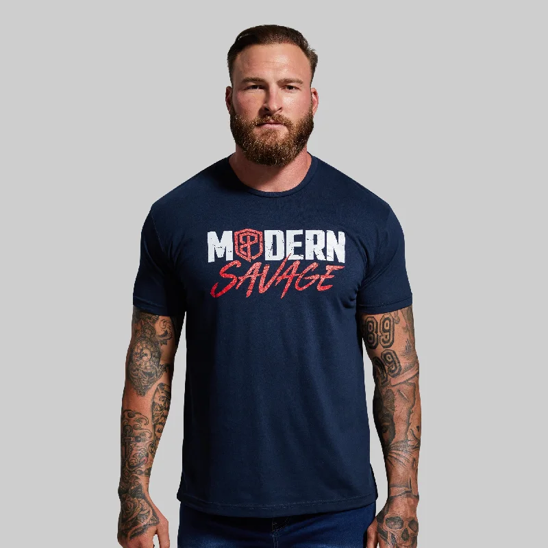 Chic Relaxed Outdoor Gear Modern Savage T-Shirt (Midnight Navy)