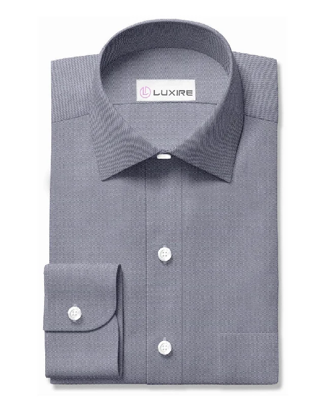 Sophisticated Modern Winter Outfits Navy Pinpoint Oxford