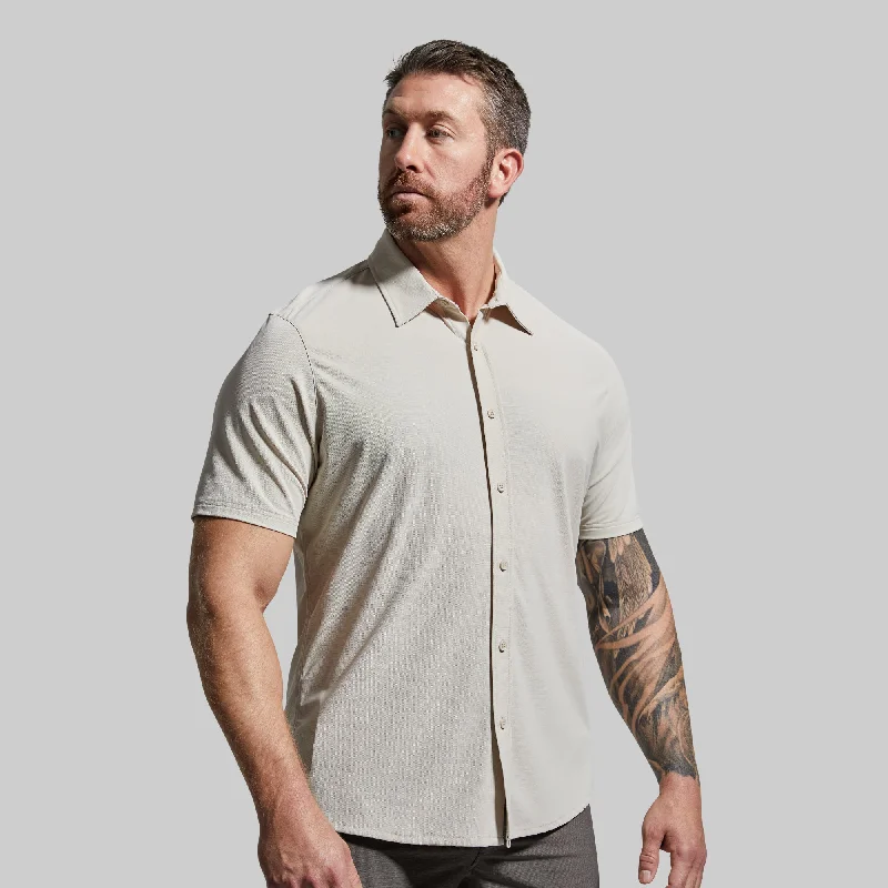 Urban Luxe Comfortable Fits Network Short Sleeve (Sand)