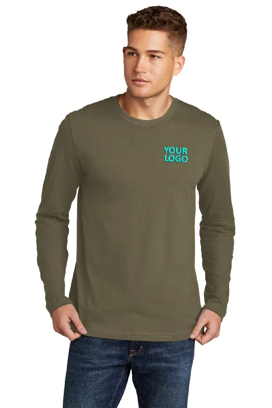Sleek Rugged Premium Clothing Next Level Cotton Long Sleeve Customized Tee's, Military Green Sleek Rugged Premium Clothing Next Level Cotton Long Sleeve Customized Tee's, Military Green