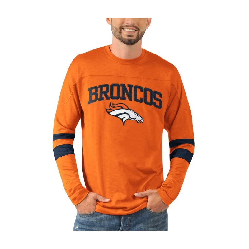 Effortless Classic Casual Shoes NFL Mens Denver Broncos Embellished T-Shirt, Orange, 3XL Effortless Classic Casual Shoes NFL Mens Denver Broncos Embellished T-Shirt, Orange, 3XL