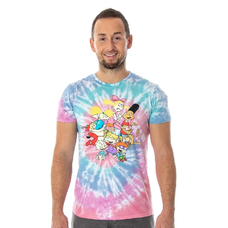 Effortless Minimal Urban Gear Nickelodeon Men's Rugrats Ren And Stimpy Hey Arnold! Cartoon Tie Dye T-Shirt Effortless Minimal Urban Gear Nickelodeon Men's Rugrats Ren And Stimpy Hey Arnold! Cartoon Tie Dye T-Shirt