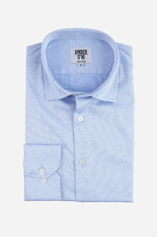 Polished Street Urban Jackets Non-Iron Twill Dress Shirt Light Blue