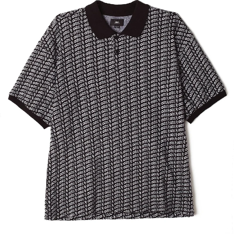 Contemporary Edge Versatile Wear OBEY CUTTER POLO S/S // BLACK MULTI