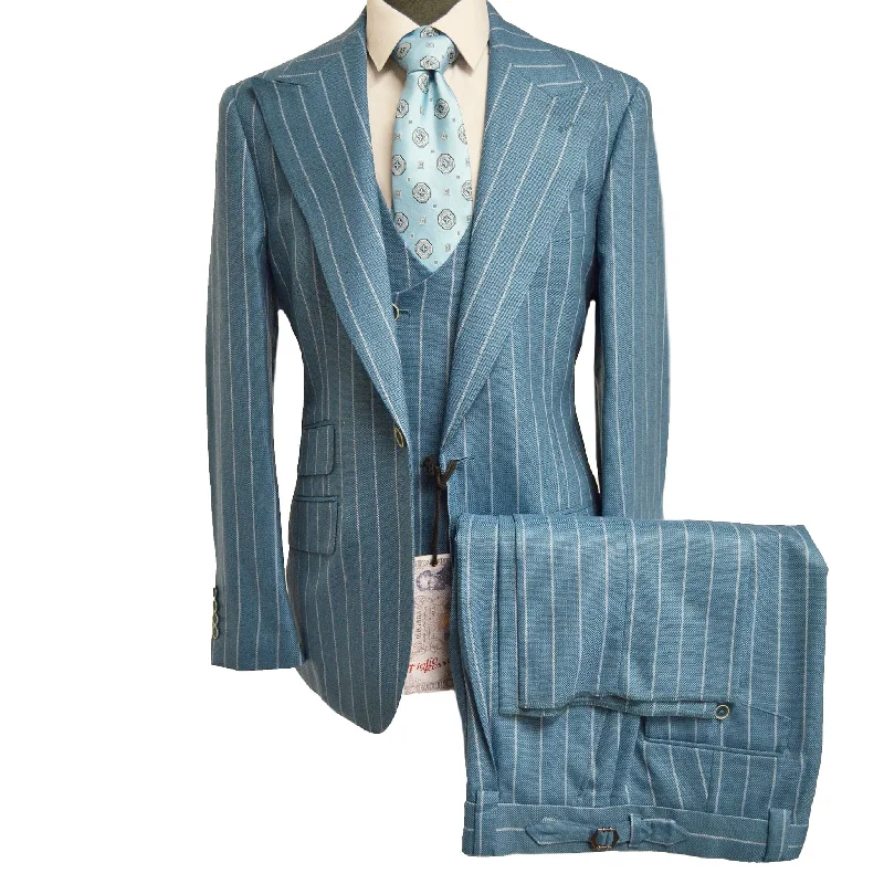 Effortless Rugged Cool Jackets ORVIETTO WIDE LEG SUIT BY TIGLIO