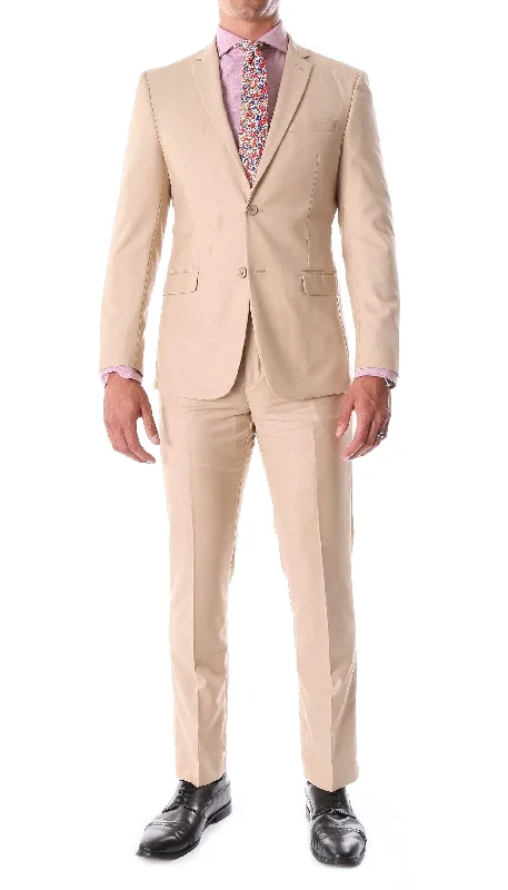 Timeless Cool Urban Outfits Oslo Tan Notch Lapel 2 Piece Suit Slim Fit