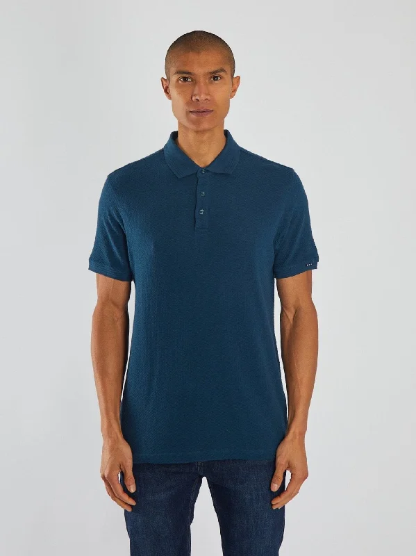 Modern Street Sporty Wear Bach Polo Midnight Teal