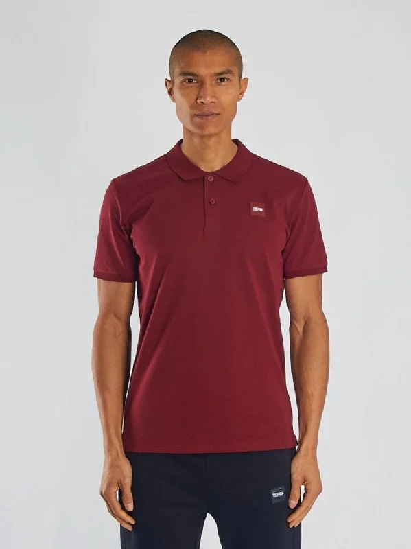 Chic Monochrome Trendy Tees Erling Polo Red Plasma
