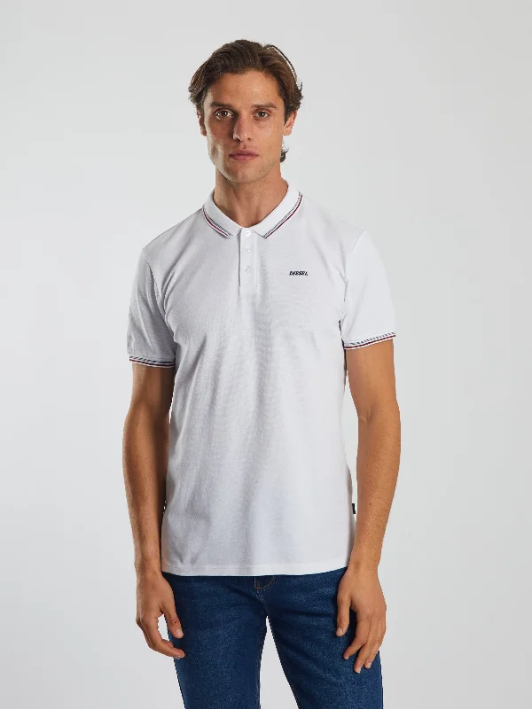 Rugged Rebel Business Casual Pogba Polo Dove White