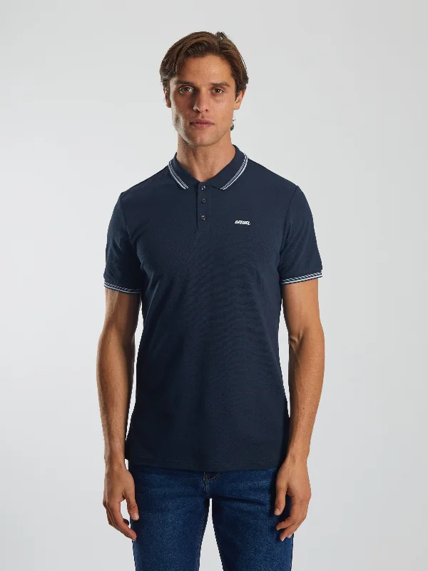 Sophisticated Luxe Everyday Look Pogba Polo Vintage Navy