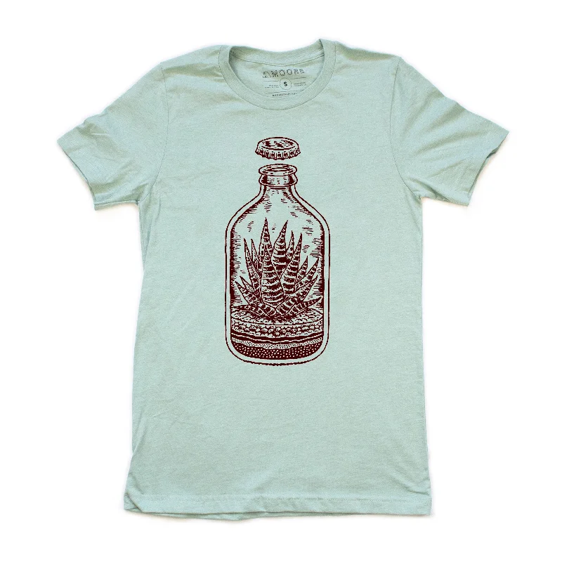 Relaxed Modern Casual Trousers Plant Bottle Tee-Dusty Blue