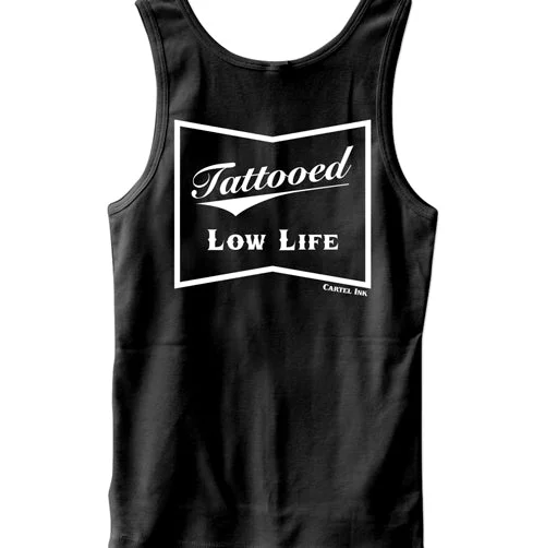 Chic Rebel Casual Shoes Pocket Logo Tattooed Low life Men's Tank Top
