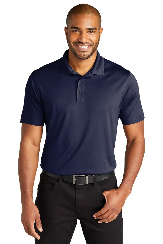 Modern Edgy Street Outfit Port Authority Mens C-Free Performance Moisture Wicking Short Sleeve Polo Shirt - True Navy Blue Modern Edgy Street Outfit Port Authority Mens C-Free Performance Moisture Wicking Short Sleeve Polo Shirt - True Navy Blue