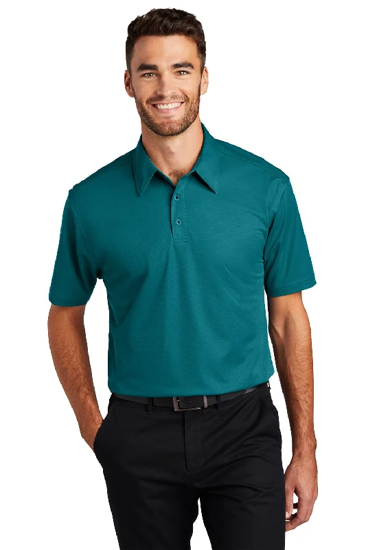 Casual Rebel Outdoor Gear Port Authority Mens Dimension Moisture Wicking Short Sleeve Polo Shirt - Dark Teal Green Casual Rebel Outdoor Gear Port Authority Mens Dimension Moisture Wicking Short Sleeve Polo Shirt - Dark Teal Green