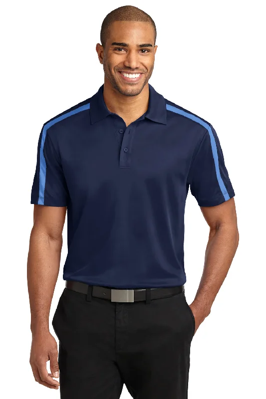Monochrome Luxe Casual Trousers Port Authority Mens Silk Touch Performance Moisture Wicking Short Sleeve Polo Shirt - Navy Blue/Carolina Blue Monochrome Luxe Casual Trousers Port Authority Mens Silk Touch Performance Moisture Wicking Short Sleeve Polo Shirt - Navy Blue/Carolina Blue