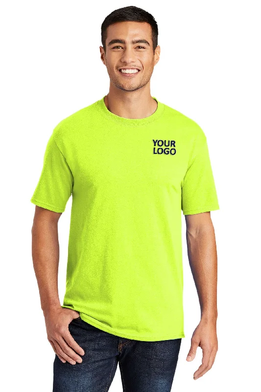 Rugged Classic Outdoor Gear Port & Company Tall Core Blend Customized Tee's, Safety Green Rugged Classic Outdoor Gear Port & Company Tall Core Blend Customized Tee's, Safety Green