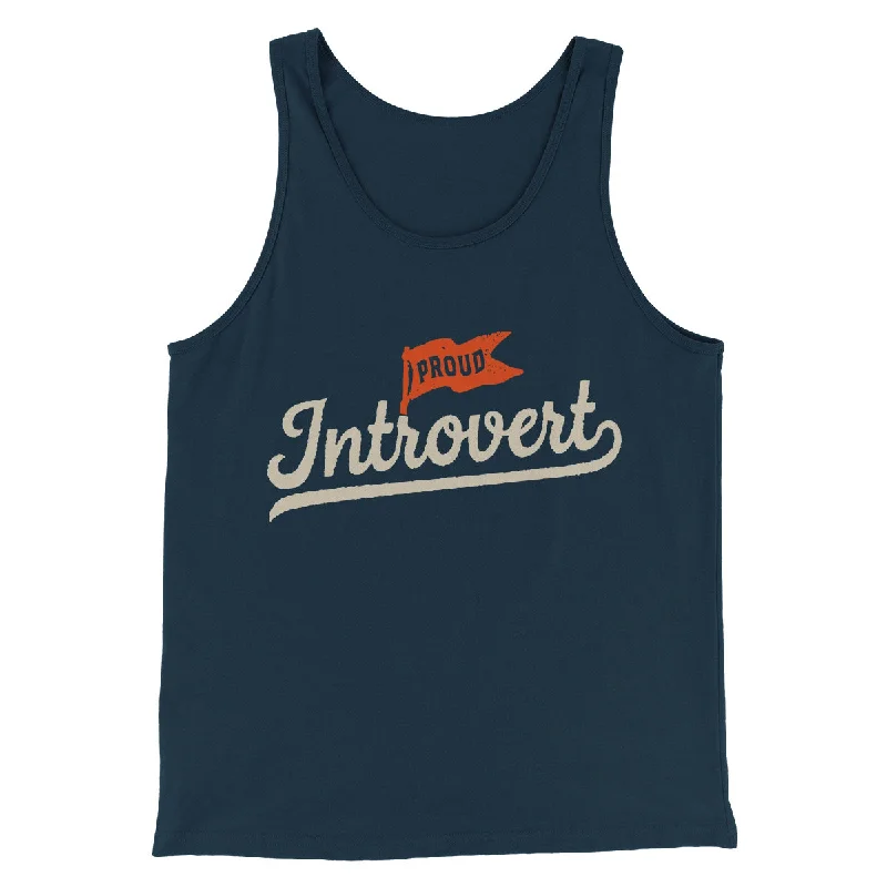 Chic Smart Minimal Apparel Proud Introvert Funny Men/Unisex Tank Top