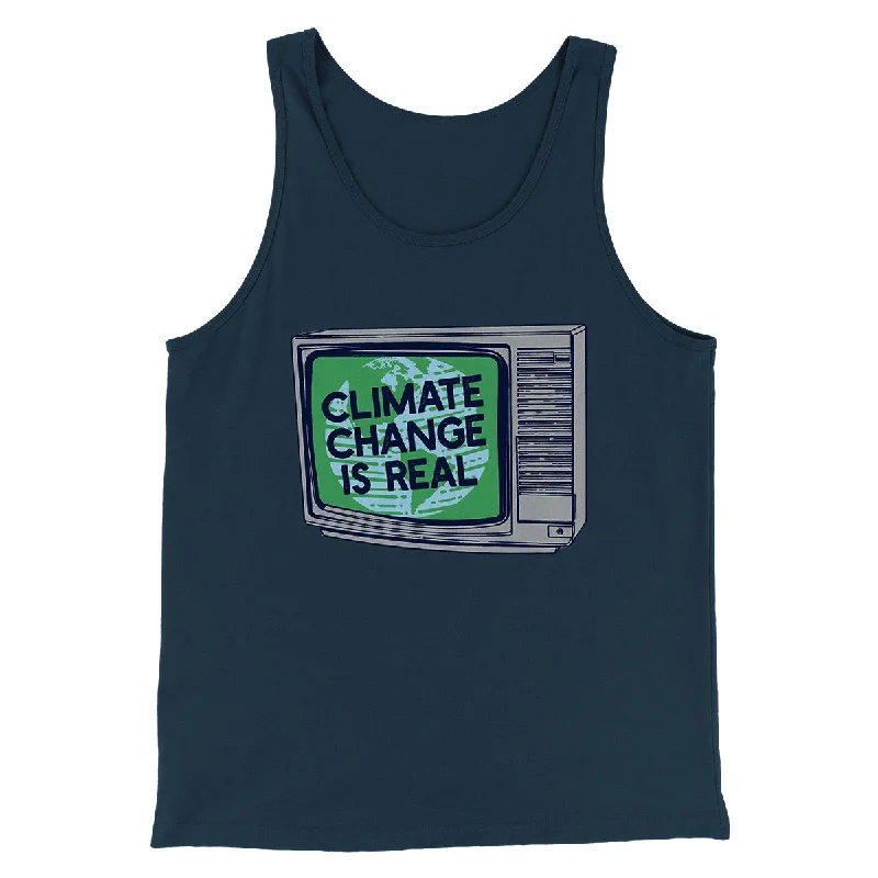Classic Edge Comfy Pants PSA: Climate Change is Real Men/Unisex Tank Top